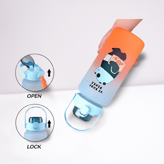 Botella infantil anti vuelco con diseño adorable de panda