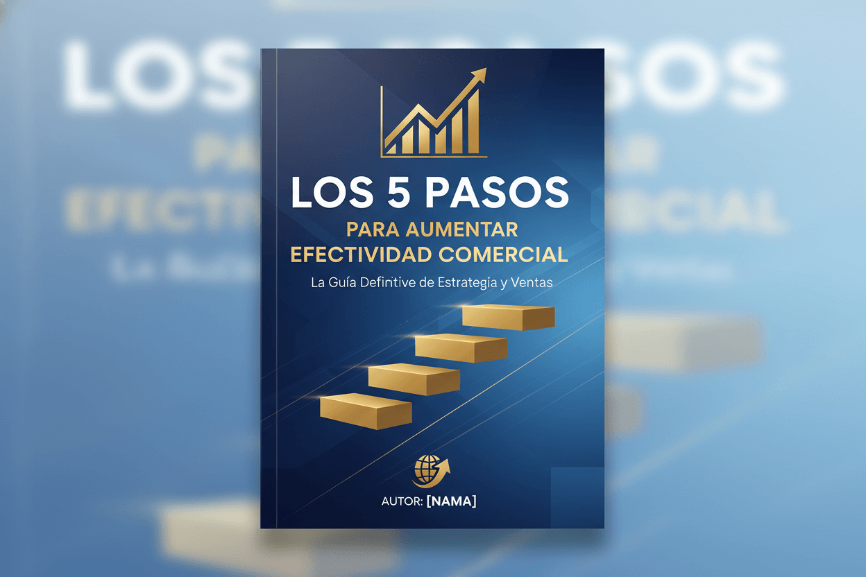 Los 5 Pasos Para Aumentar Efectividad_Comercial Libro Digital tapa