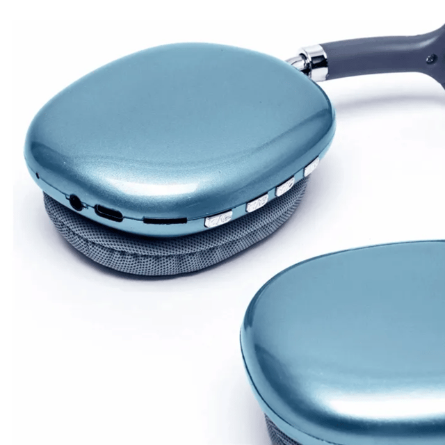 Auricular cuadrado tipo AirPods Max.