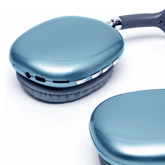 Auricular cuadrado tipo AirPods Max.