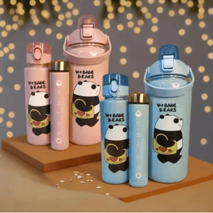 Kit de botellas infantiles panda